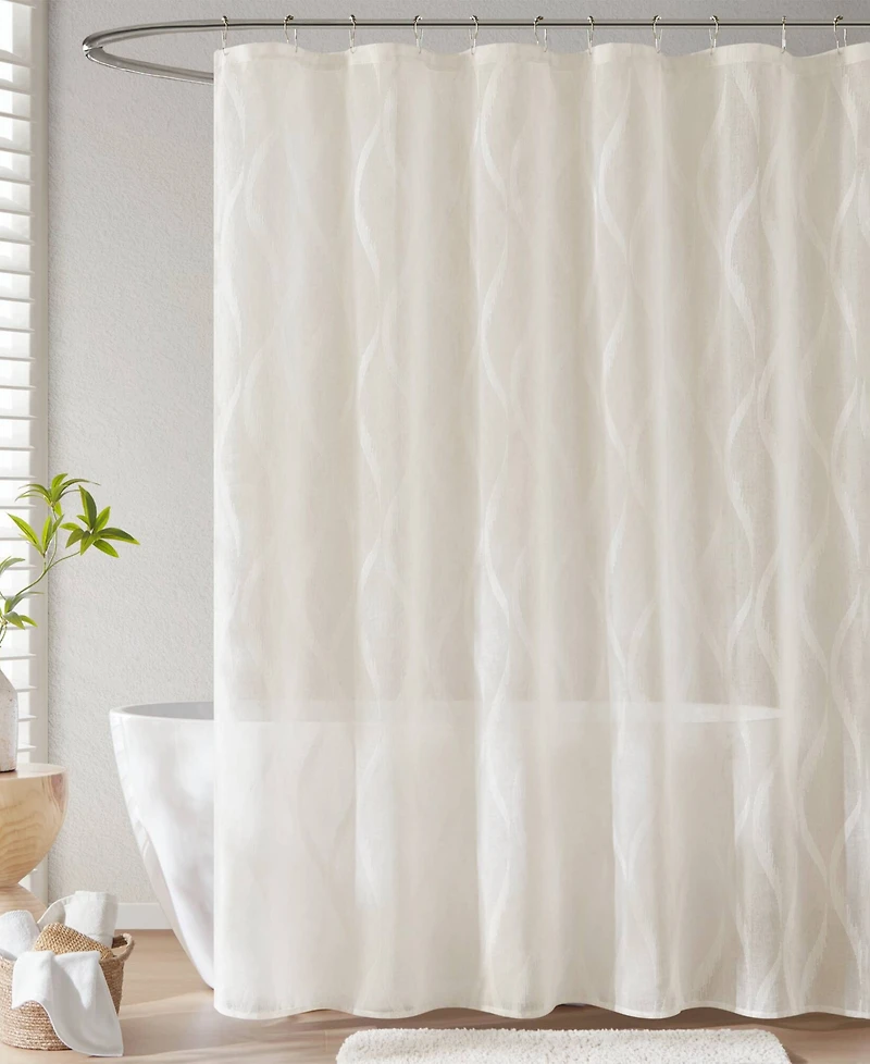 Madison Park Candice Sheer Shower Curtain