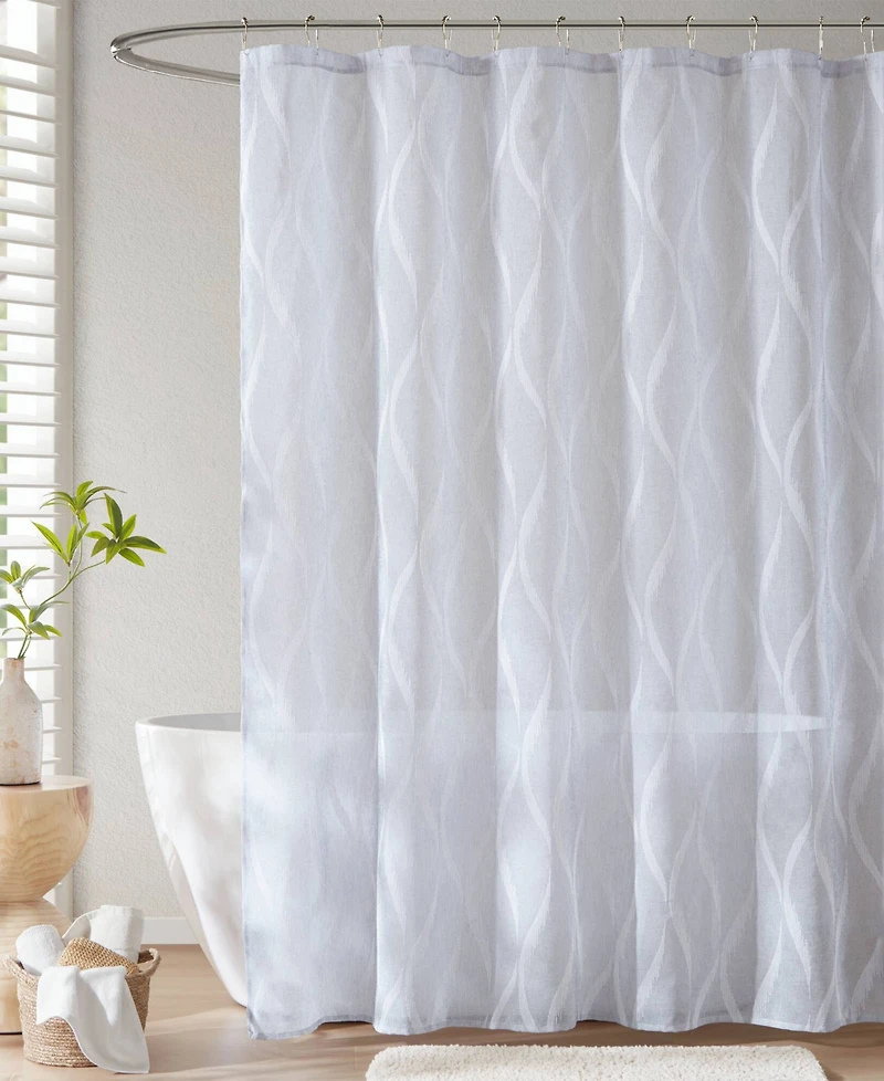 Madison Park Candice Sheer Shower Curtain