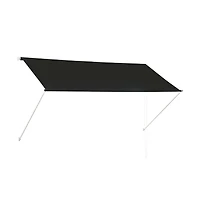 Awning Anthracite Steel frame, polyester fabric with Pa coating
