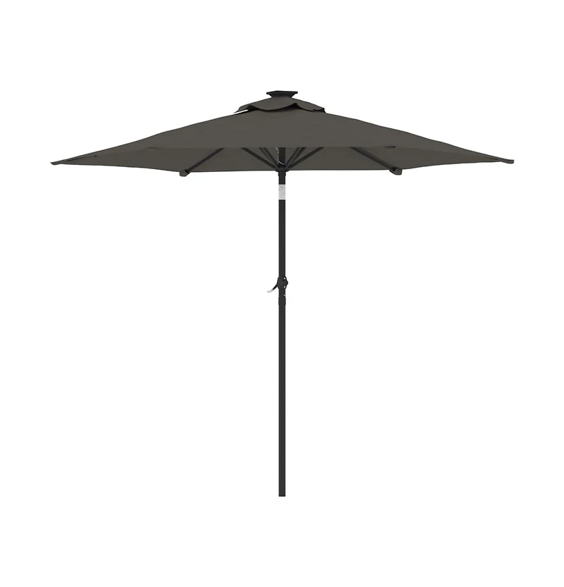 Garden Parasol Anthracite Steel, Polyester Large Tiltable