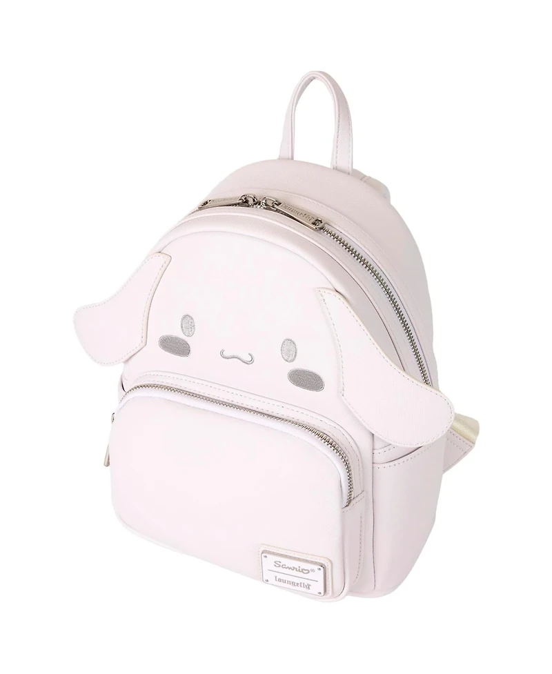 Hello Kitty Loungefly Sanrio White Cinnamoroll Mini Faux Leather Backpack with front Pocket
