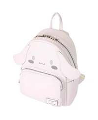 Hello Kitty Loungefly Sanrio White Cinnamoroll Mini Faux Leather Backpack with front Pocket