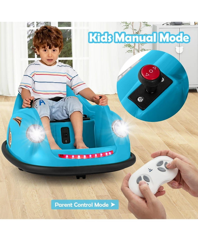 12V Electric Kids Ride on Bumper Car Battery Powered Bumping Car with Remote Control