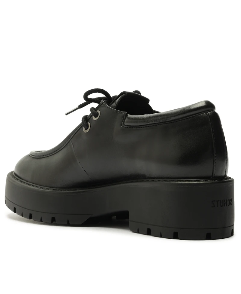 Schutz Women's Cia Oxford Lug Round Toe Loafers