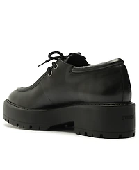 Schutz Women's Cia Oxford Lug Round Toe Loafers