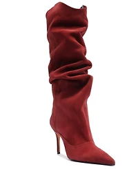 Schutz Women's Maryana Up Pointed Toe Slouch Dress Boots