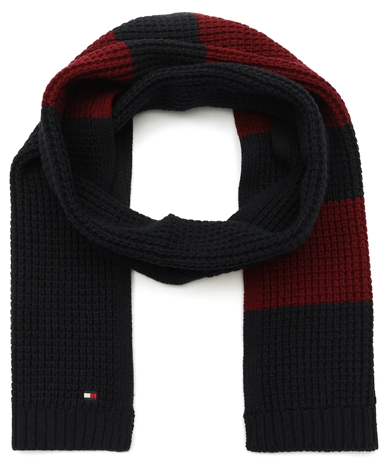 Tommy Hilfiger Men's Waffle Stripe Scarf