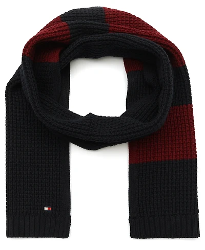 Tommy Hilfiger Men's Waffle Stripe Scarf