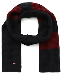 Tommy Hilfiger Men's Waffle Stripe Scarf