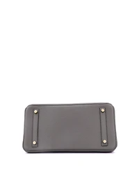 Pre-Owned Hermes Birkin Handbag Grey Togo with Gold Hardware