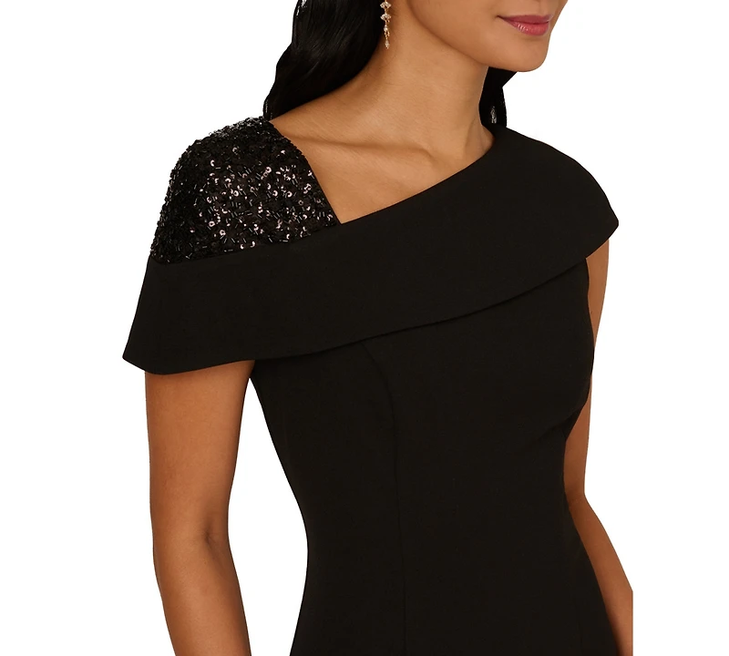 Adrianna Papell Women's Beaded Midi Dress