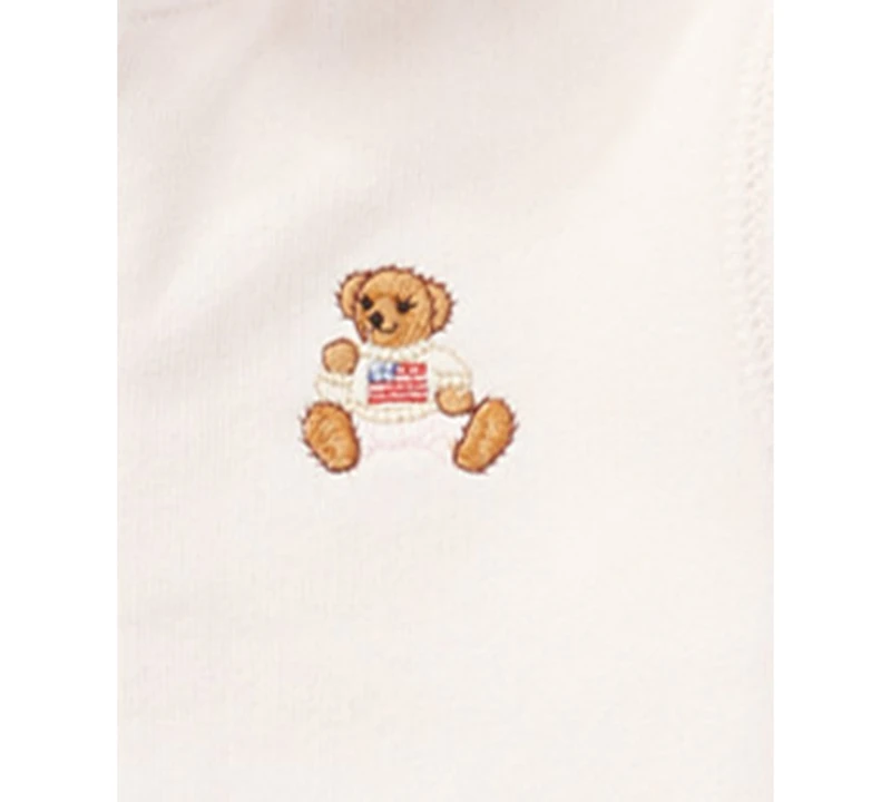 Polo Ralph Lauren Baby Girls Bear Hoodie and Pants Set