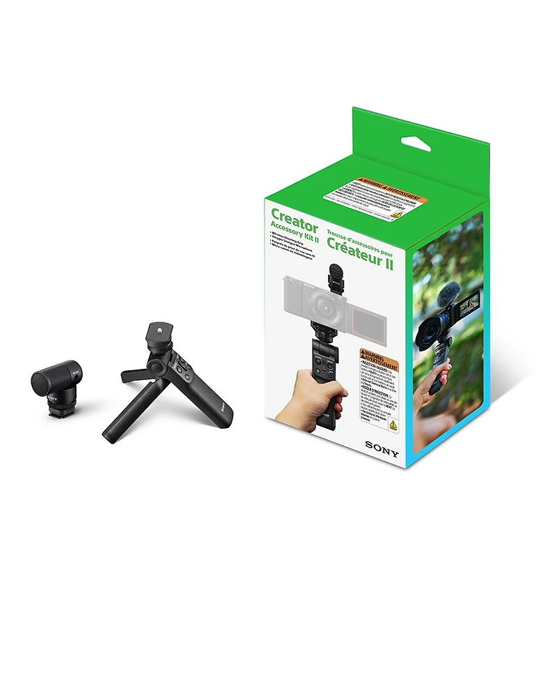 Sony Creator Accessory Kit Ii with Shooting Grip/Tripod and Vlogger Shotgun Microphone