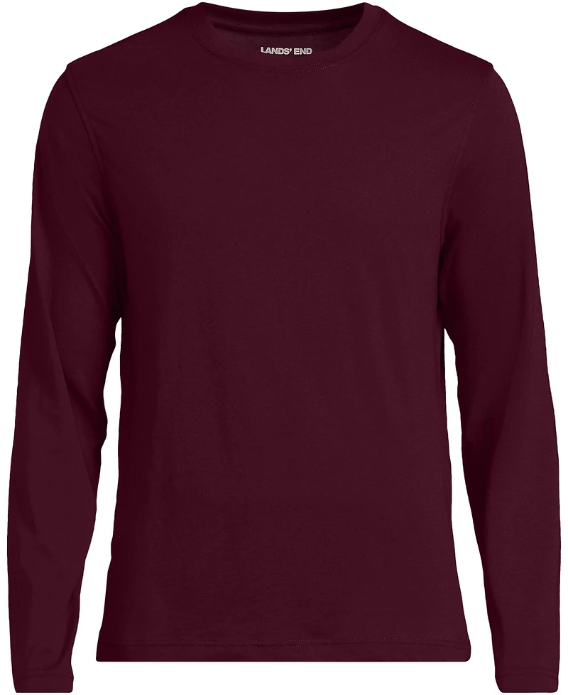 Lands' End Big & Tall Long Sleeve Cotton Supima Tee