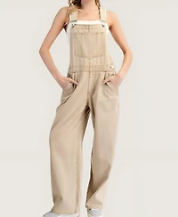 Modenaire Women's Wide Leg Adjustable Overalls