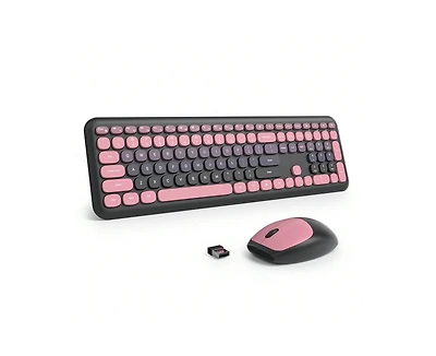 risokeys Retro Typewriter Wireless Keyboard and Mouse Set - Full-Size Slim Design, Low-Noise Typing, Keyboard and Mouse Combo for Windows Pc Laptop
