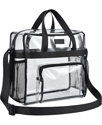 CUrbanmax lear Bag Stadium Approved, 12×6×12 Clear bag for Stadium Events, Women's Handbag for Sports Concert Festival Work