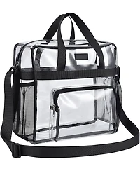 CUrbanmax lear Bag Stadium Approved, 12×6×12 Clear bag for Stadium Events, Women's Handbag for Sports Concert Festival Work