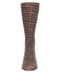 MeMoi Women's Spacedye Multicolor Cozy Crew Sock