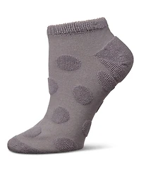 MeMoi Women's Terry Dot Low Cut Socks