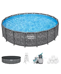 Bestway Apx 365 18'x52" Round Above Ground Swimming Pool Set with Pump & Ladder