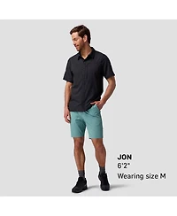 Backcountry Men's Tahoe Woven Short-Sleeve Snap-Up Shirt Performance Shirts Short Sleeve
