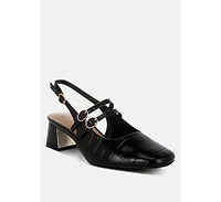 Cananga Block Heel Slingback Sandals Women