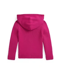 Polo Ralph Lauren Girls 2T-6X Big Pony Hooded Sweater
