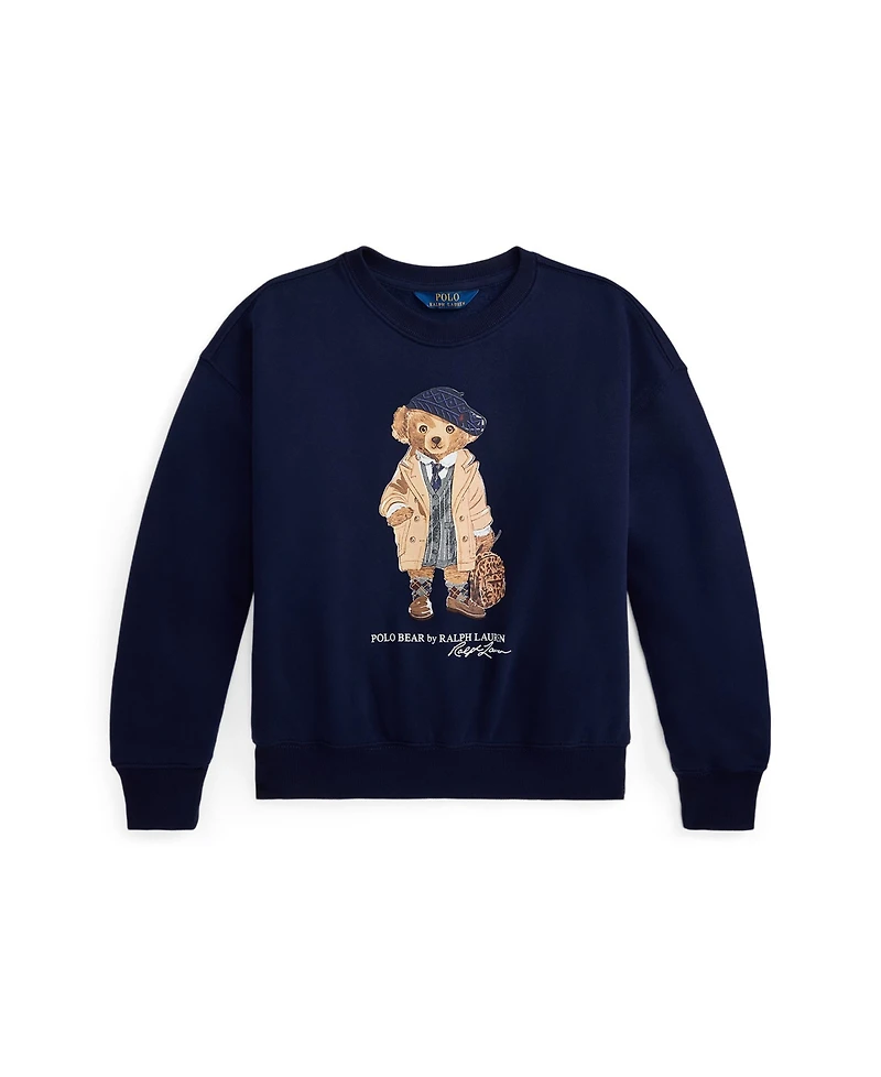 Polo Ralph Lauren Girls 7-16 Crewneck Boxy Sweatshirt