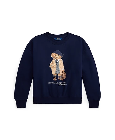 Polo Ralph Lauren Girls 7-16 Crewneck Boxy Sweatshirt