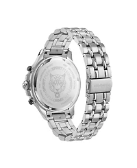 Plein Sport Mens Warrior Tech Chronograph Date Quartz Stainless Steel Bracelet 47.5MM