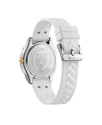 Plein Sport Womens Eclipse 3 Hand Quartz White Silicone Strap 36MM