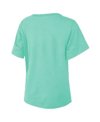 Majestic Women's Mint New York Liberty The Edge Premium Boxy T-Shirt