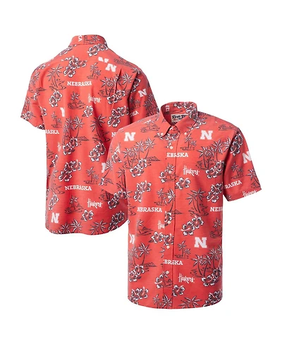 Reyn Spooner Men's Scarlet Nebraska Huskers Kekai Classic Tri-Blend Button-Down Shirt