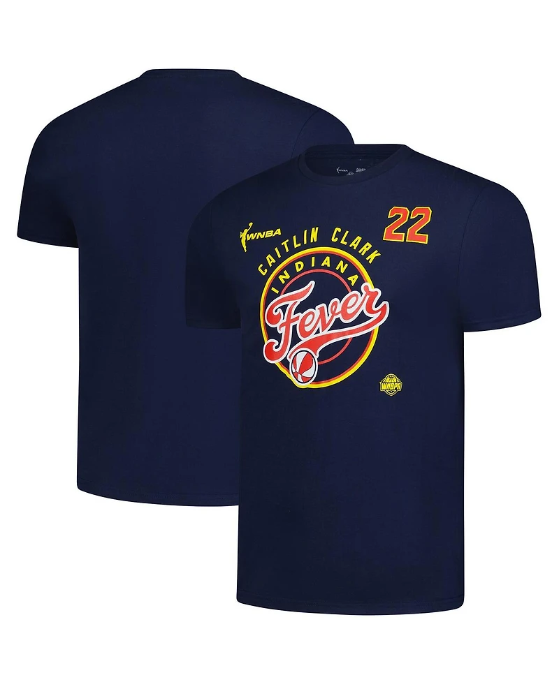 Stitches Men's and Women's Caitlin Clark Navy Indiana Fever Dynasty Apparel Player Name Number Logo T-Shirt