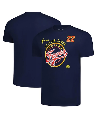 Stitches Men's and Women's Caitlin Clark Navy Indiana Fever Dynasty Apparel Player Name Number Logo T-Shirt