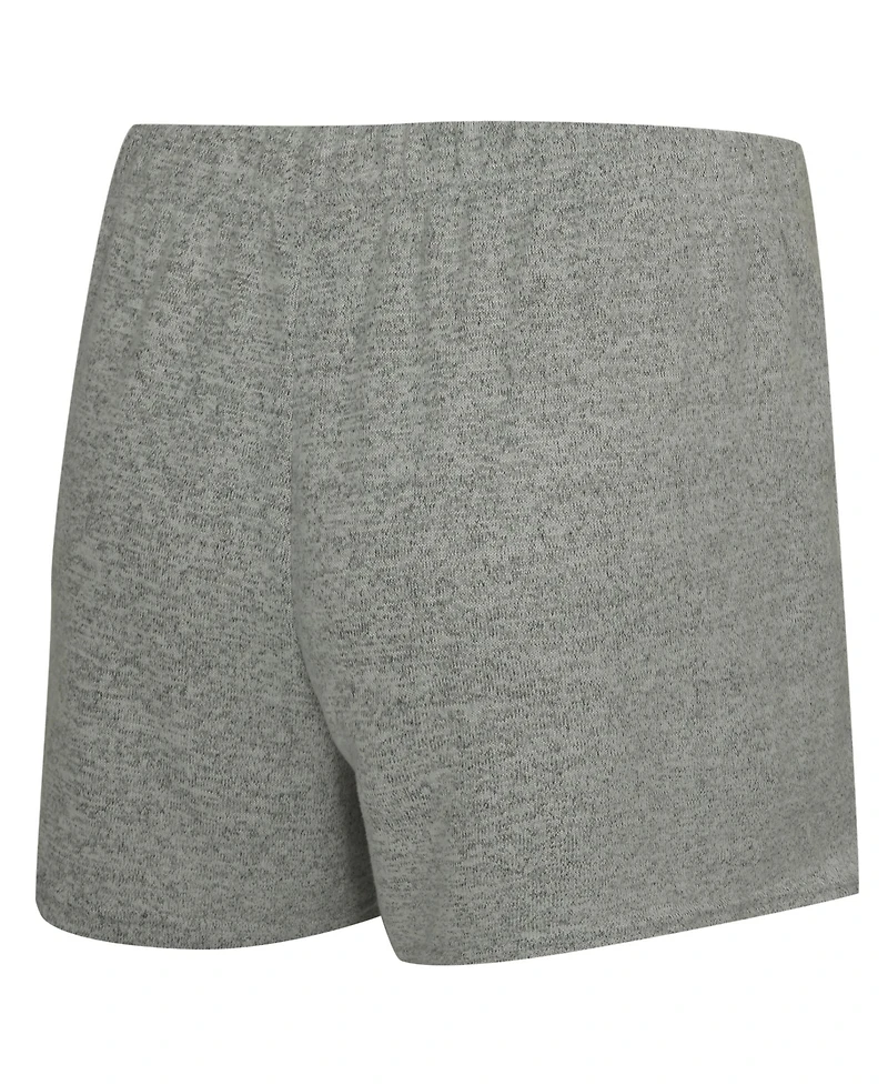 Concepts Sport Women's 3-Piece Heather Gray Minnesota Vikings Rigor Tank, Short and Robe Set