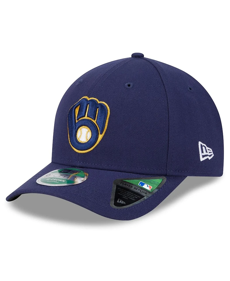 New Era Men's Navy Milwaukee Brewers 2025 Mlb Postseason Side Patch 9FORTY Adjustable Hat
