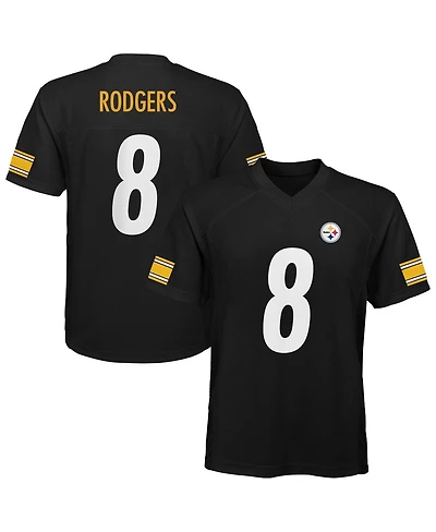 Outerstuff Preschool Aaron Rodgers Black Pittsburgh Steelers Replica Player Jersey
