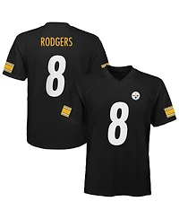 Outerstuff Preschool Aaron Rodgers Black Pittsburgh Steelers Replica Player Jersey
