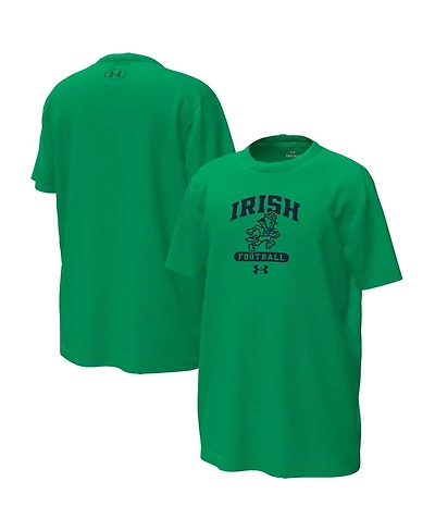 Under Armour Big Boys and Girls Kelly Green Notre Dame Fighting Irish Leprechaun Tech Stretch T-Shirt