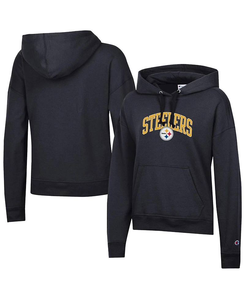 Champion Women's Black Pittsburgh Steelers Powerblend Hoodie