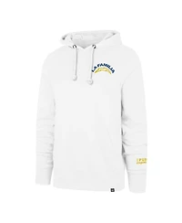 '47 Brand Men's White Los Angeles Chargers La Familia Headline Pullover Hoodie