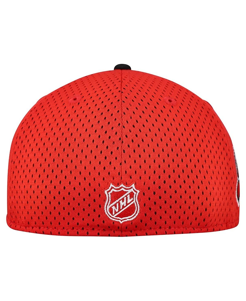 New Era Men's Red/Black Jersey Devils Mesh Crown Two-Tone 59FIFTY Fitted Hat