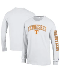 Champion Men's White Tennessee Volunteers Arch Over Logo 2-Hit Long Sleeve T-Shirt