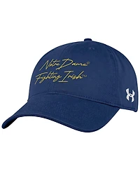 Under Armour Men's Navy Notre Dame Fighting Irish College Essentials Washed Cotton Blend Adjustable Hat