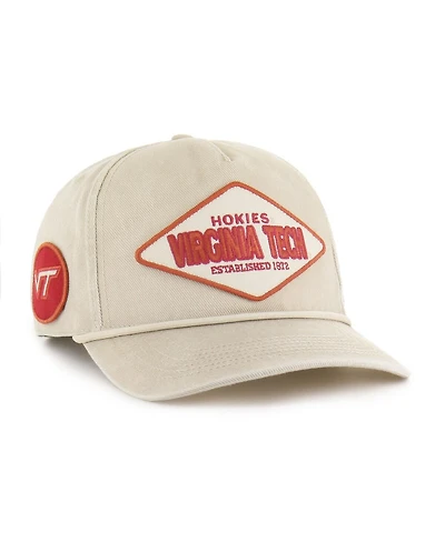 '47 Brand Men's and Women's Cream Virginia Tech Hokies Outdoorsmen Cairn Hitch Adjustable Hat