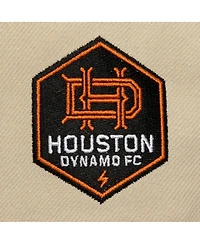 Mitchell & Ness Men's Cream/Orange Houston Dynamo Fc Upside Down Pro Pinch Snapback Hat