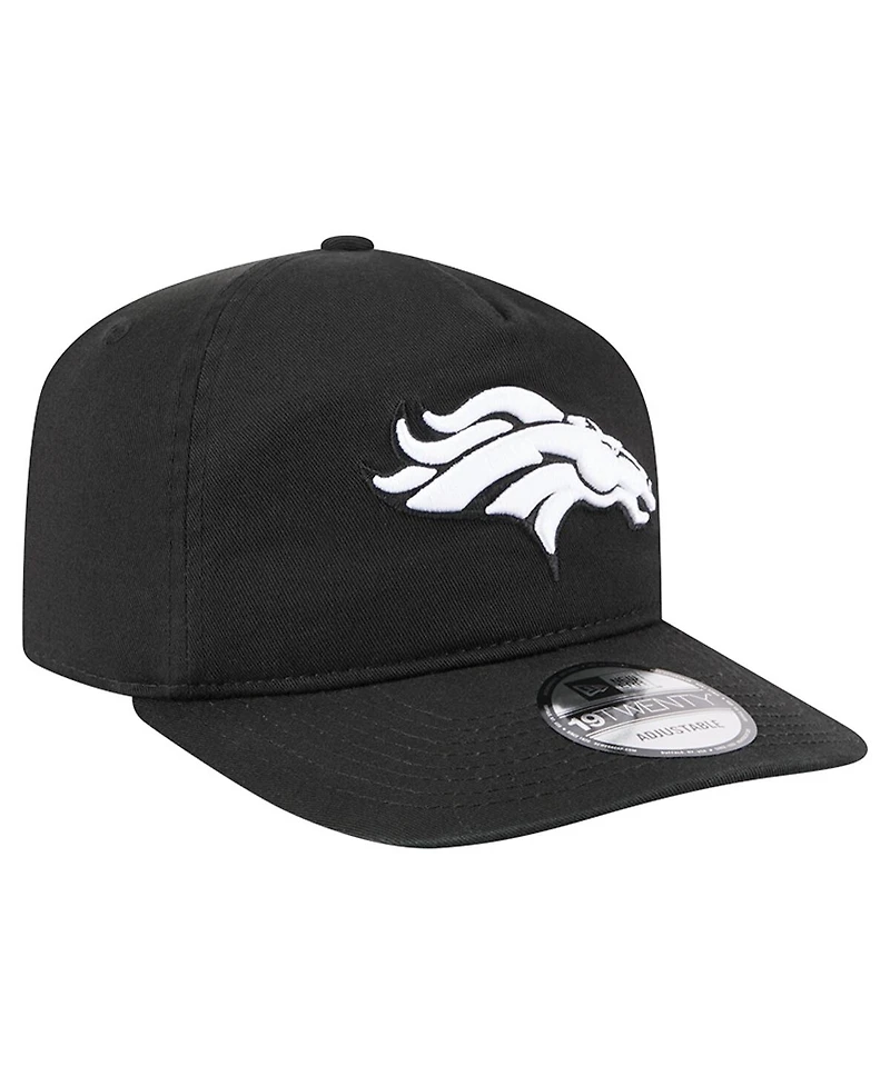 New Era Men's Black/White Denver Broncos 19TWENTY Adjustable Hat