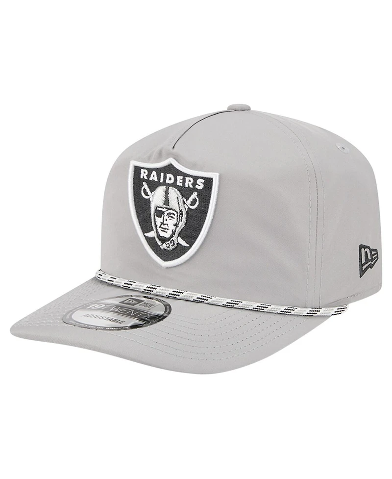 New Era Men's Silver Las Vegas Raiders Rope 19TWENTY Hat